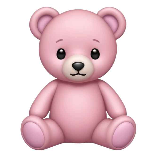 a baby pink teddy bear  sticker