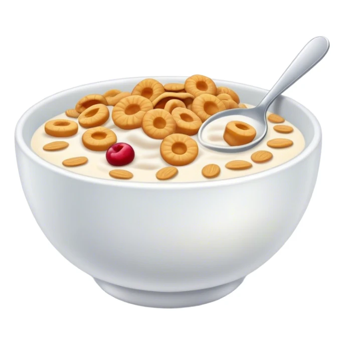 Cereals with milk sticker