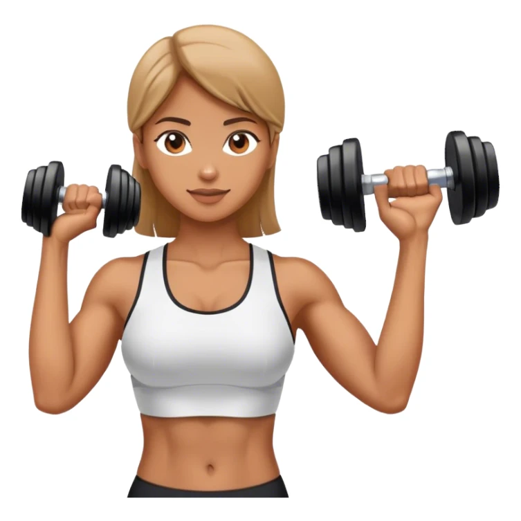 shoulder raise dumbbells female sticker