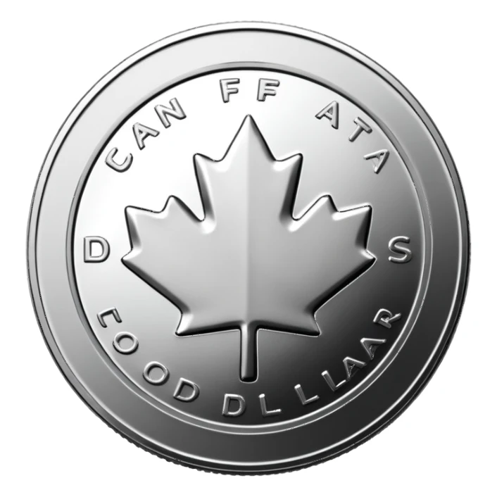 Un Dolar canadiense  sticker