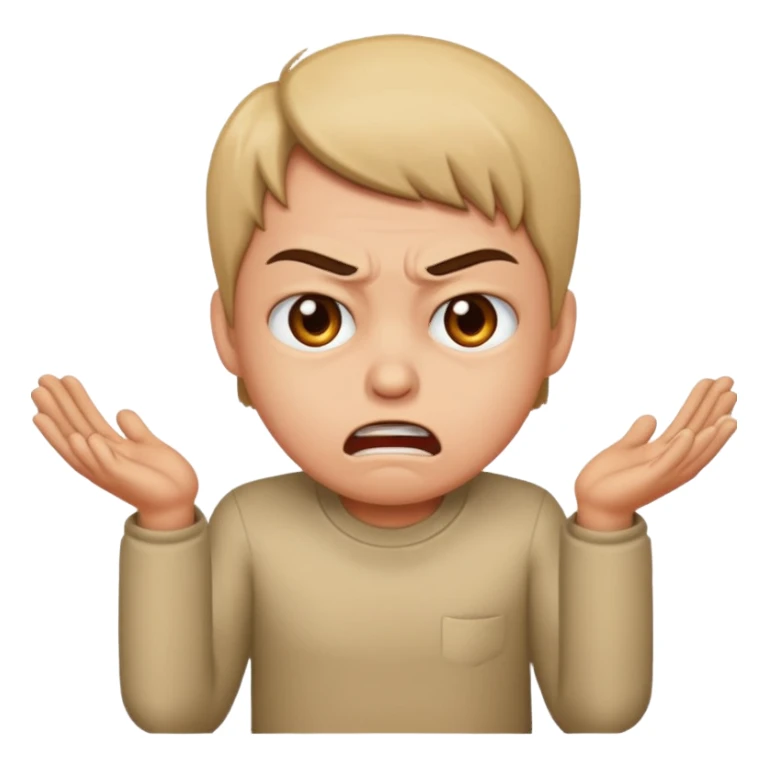 Angry begging  sticker