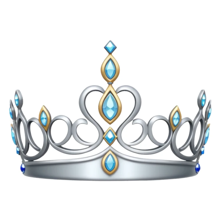 A gorgeous silver tiara  sticker