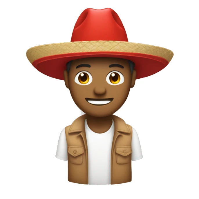 mon con sombrero rojo sticker