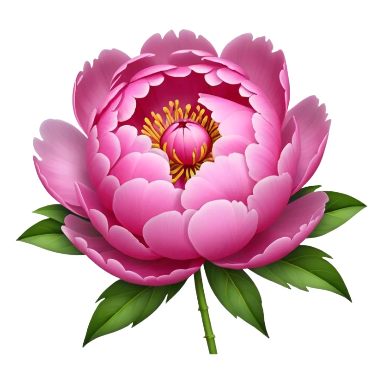 peony pink sticker
