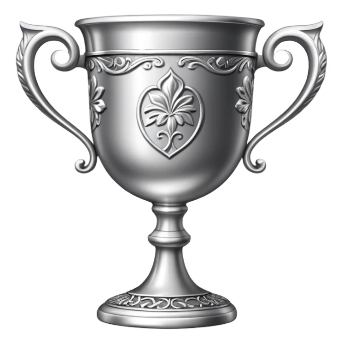 Wine silver cup sticker