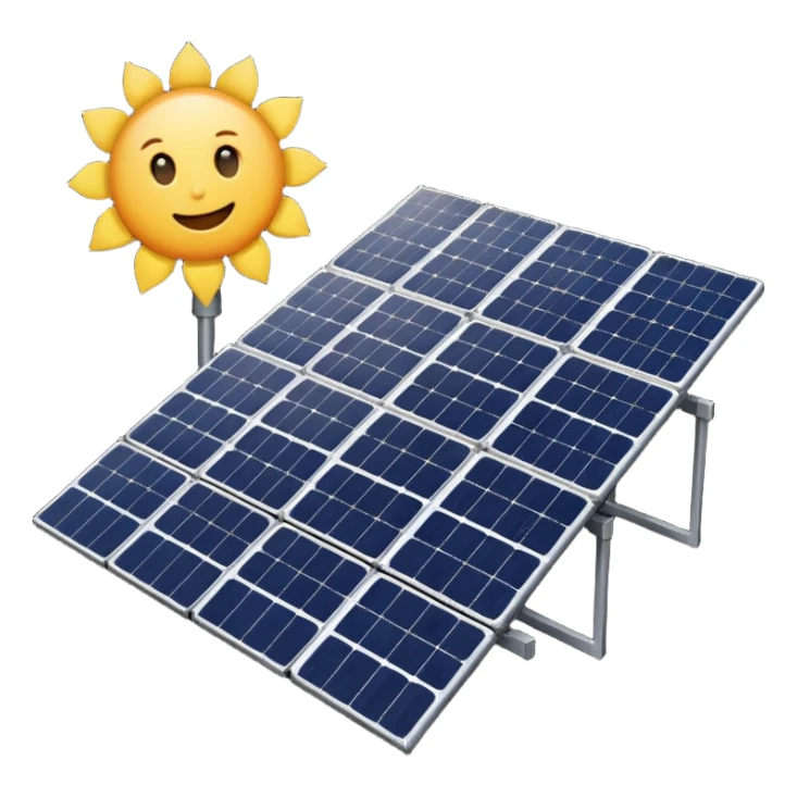 solar power generation plant sticker