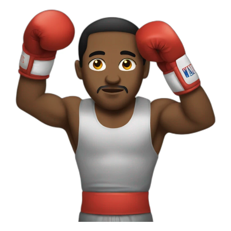 Boxing not black man sticker