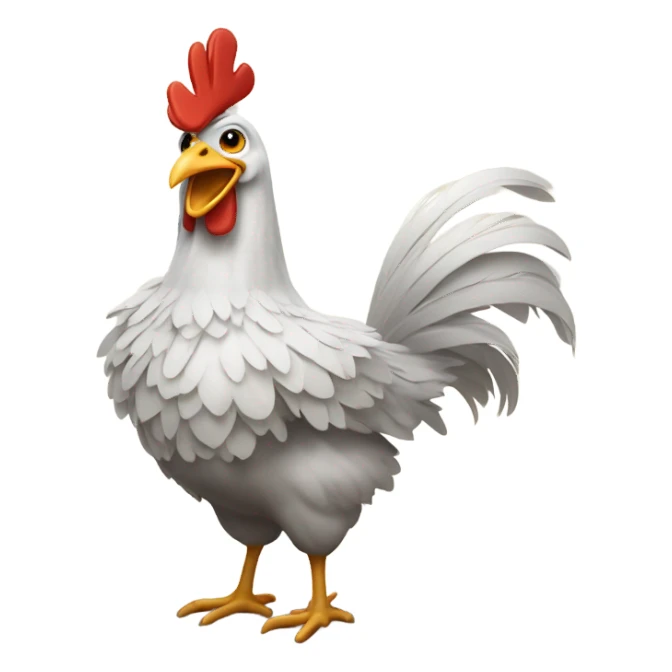 Brave heart chicken sticker