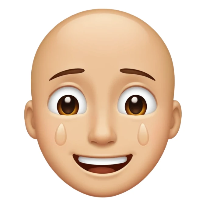 Laugh with tears and cry at the same time sticker