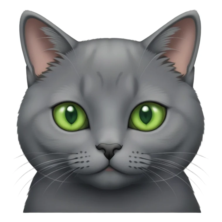 chartreux with green eyes sticker