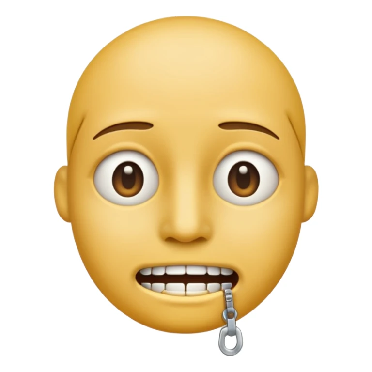 Shut up emoji  sticker