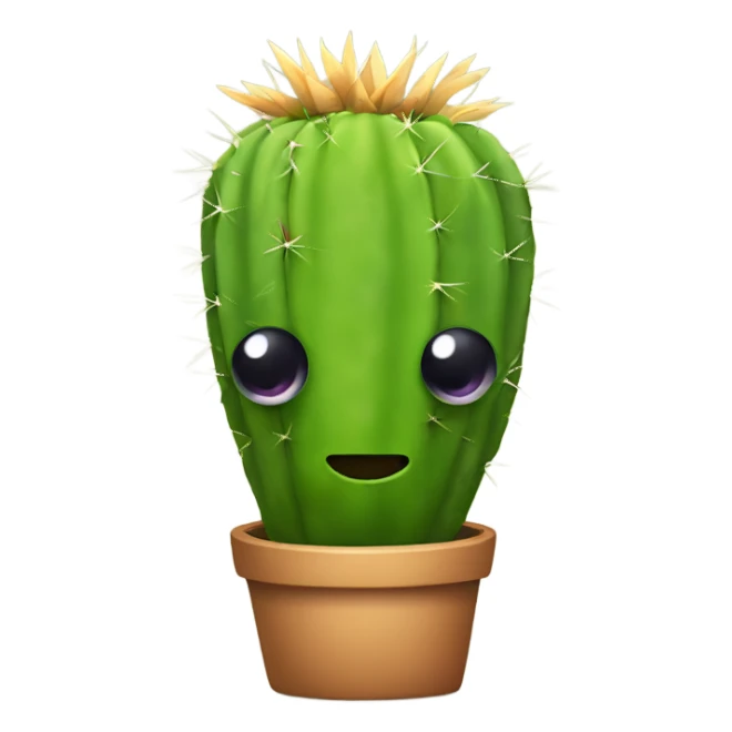 Cactus with eyes and a Mohawk  sticker