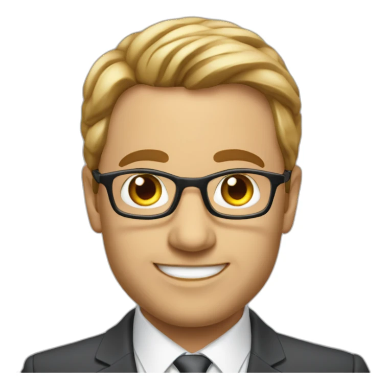 pascal nessim CEO of Marcel Agency without glasses sticker