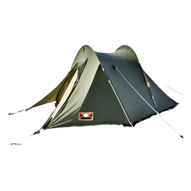 Желтый колобок эмобзи улыбающийся в голубом берете с гвоздиками в руках, комуфляжной форме и бердцах sticker