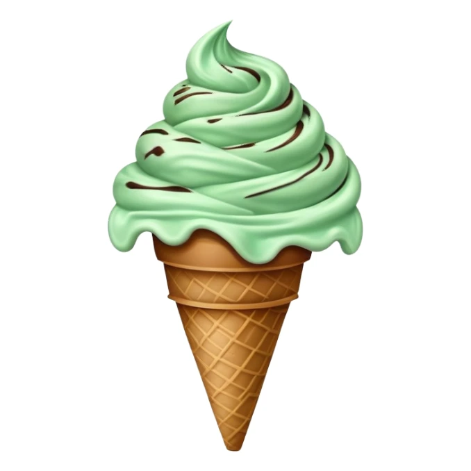 Mint chocolate chip ice cream  sticker