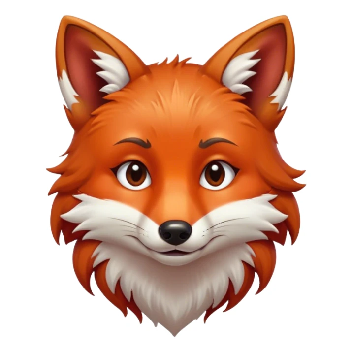 Crying fox sticker
