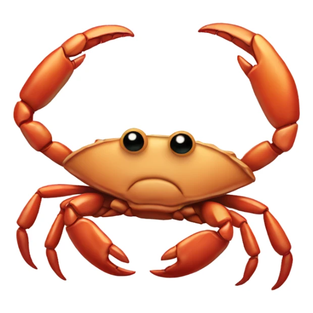 Crab holding sigh “HOOKS” sticker