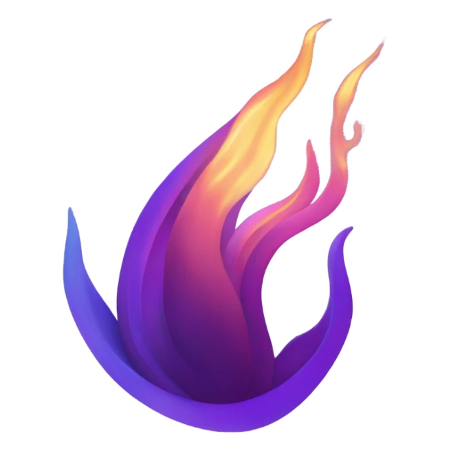 Purple Flame sticker