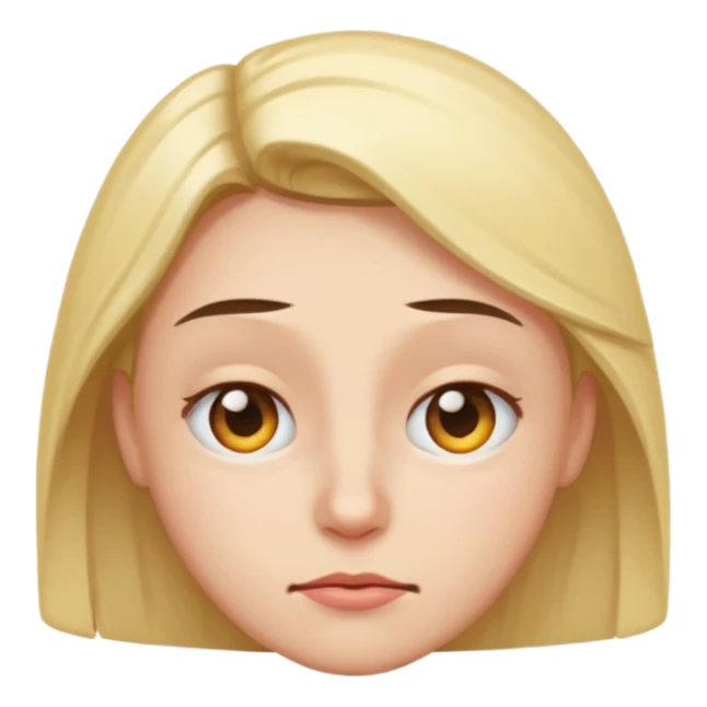 three quarter head squinting eye sticker