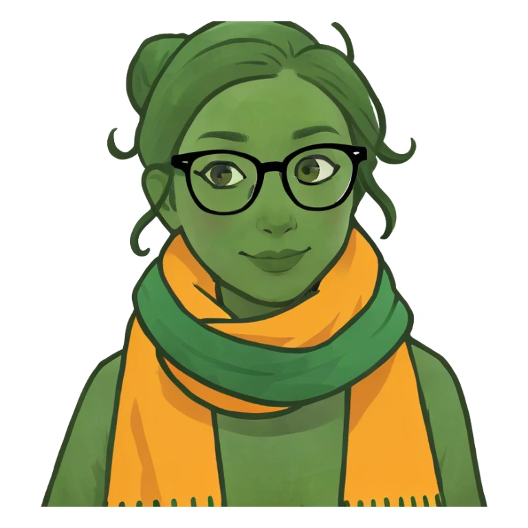 Dziewczyna w okularach sticker