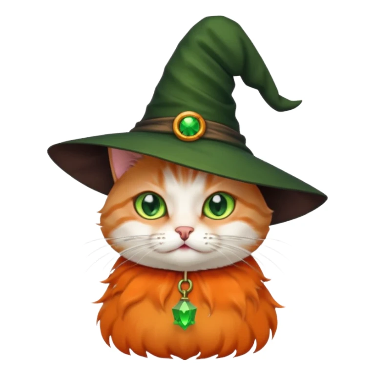 A cat in a wich hat  sticker