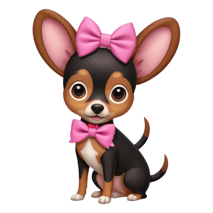 Cute Pincher dog cute theme sticker