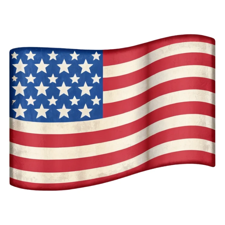 US flag turned uoside down sticker