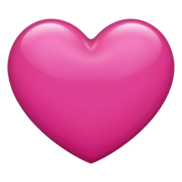 DARK PINK heart emoji sticker