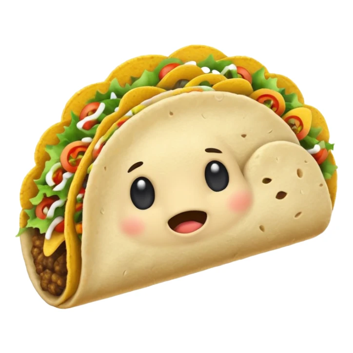 Stormy cloud with tacos coming out sticker