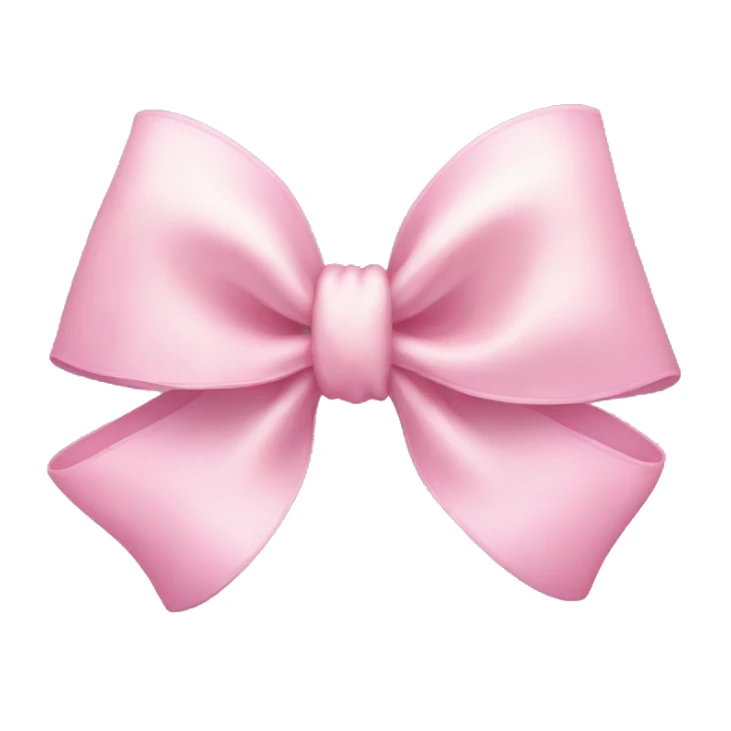 very light pink bow sticker