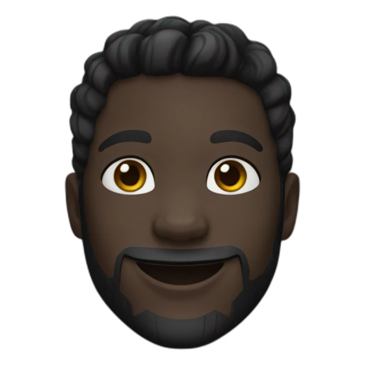 smiling black panther sticker