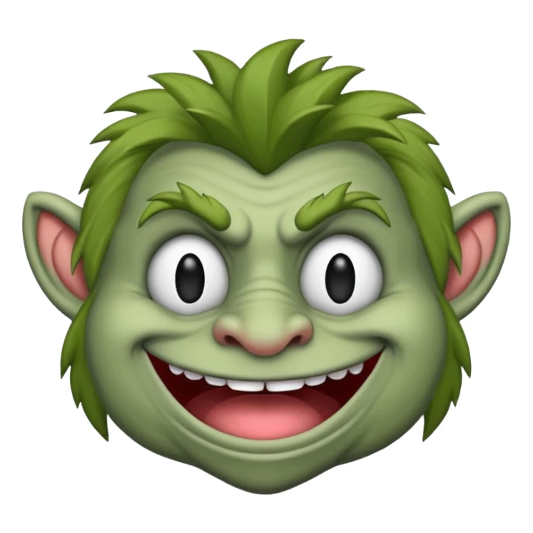 I wanna make troll face emoji sticker