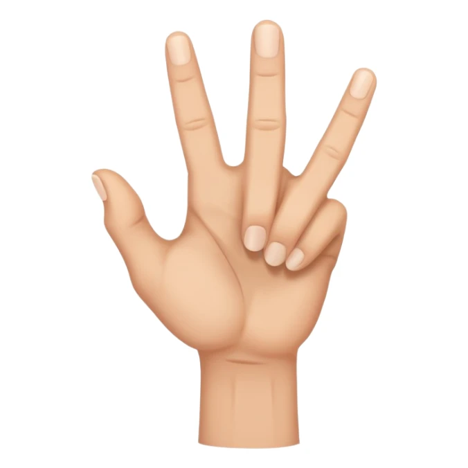 this emoji 🤘turned upside down with the fingers pointing down  sticker