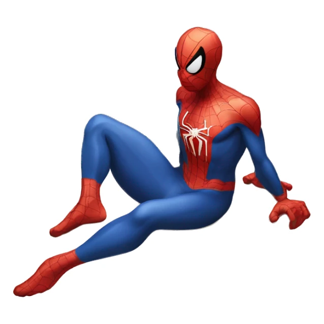 Spiderman Sukhasana pose sticker