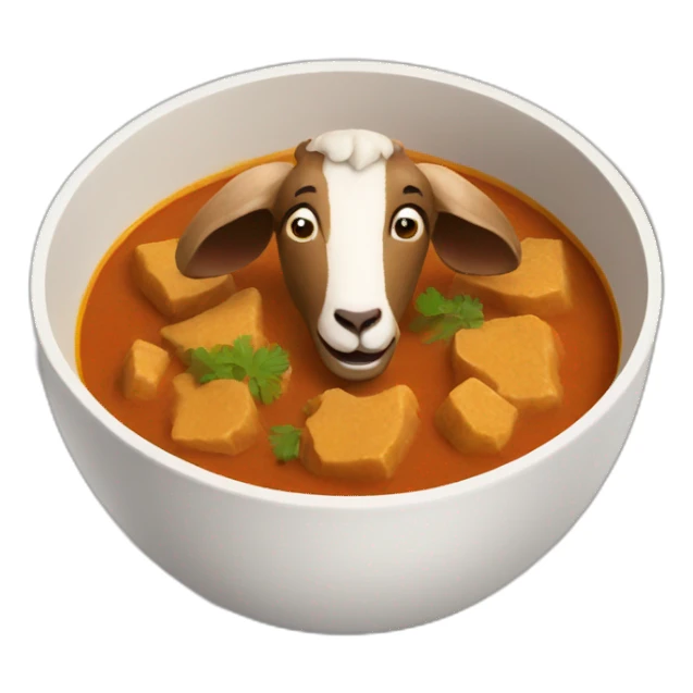 goat curry in a bowl sticker