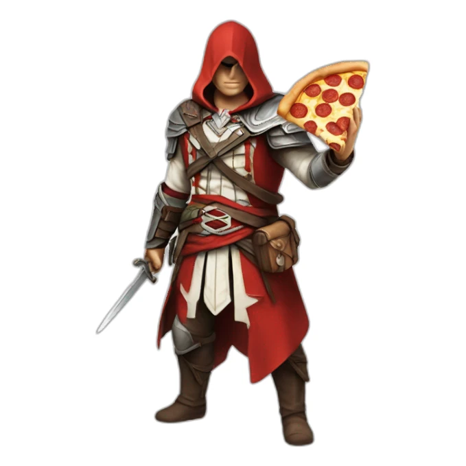 Assassinscreed-pizza sticker