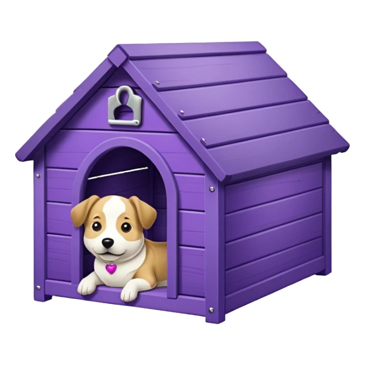 purple dog kennels sticker