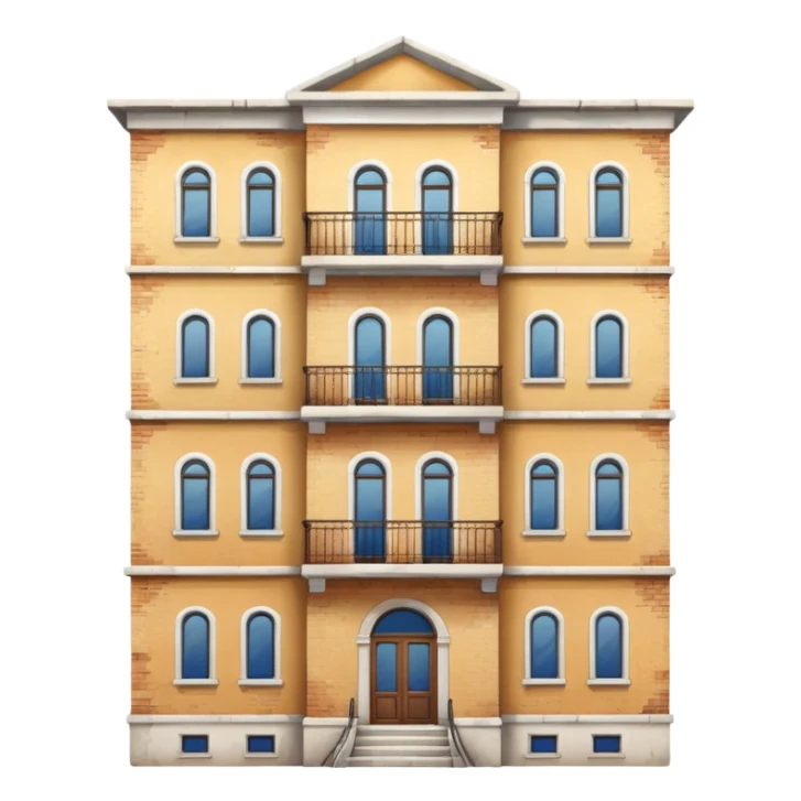 ukrinian white 5-storey building  sticker
