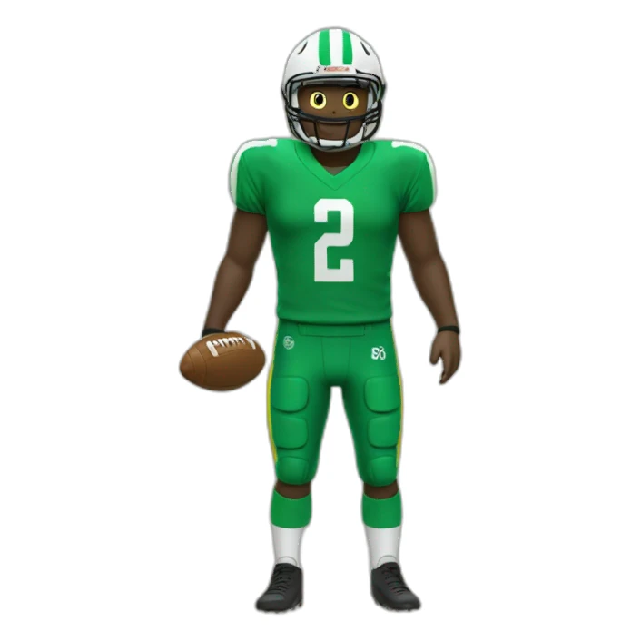 Tenue football jaune vert sticker