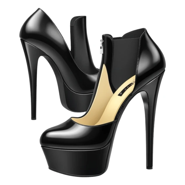 platform boot, pole dancing heel, pleaser, bootie sticker