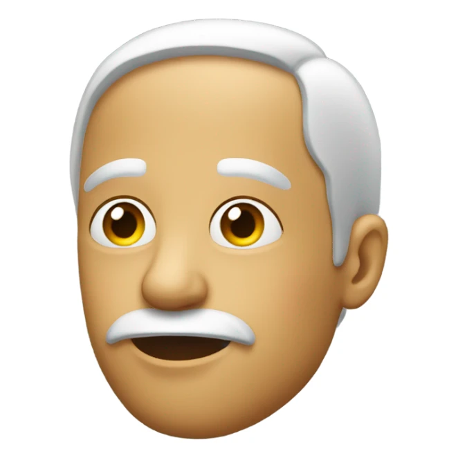 face with eyes looking to the side sticker