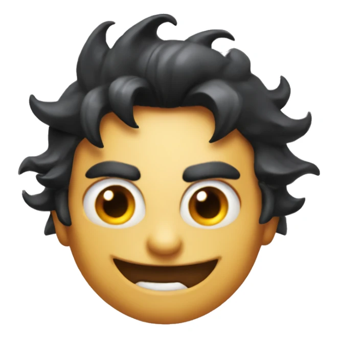 Freaky devilish smirk sticker