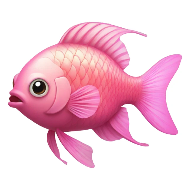 pink fish sticker