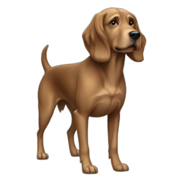Braco de weimar brown dog sticker