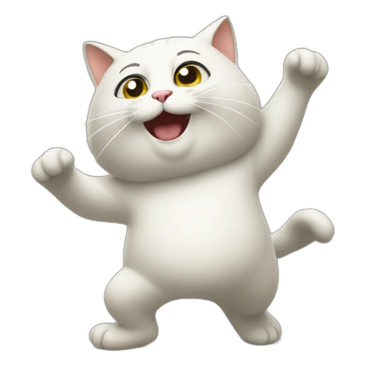 un chat qui danse sticker