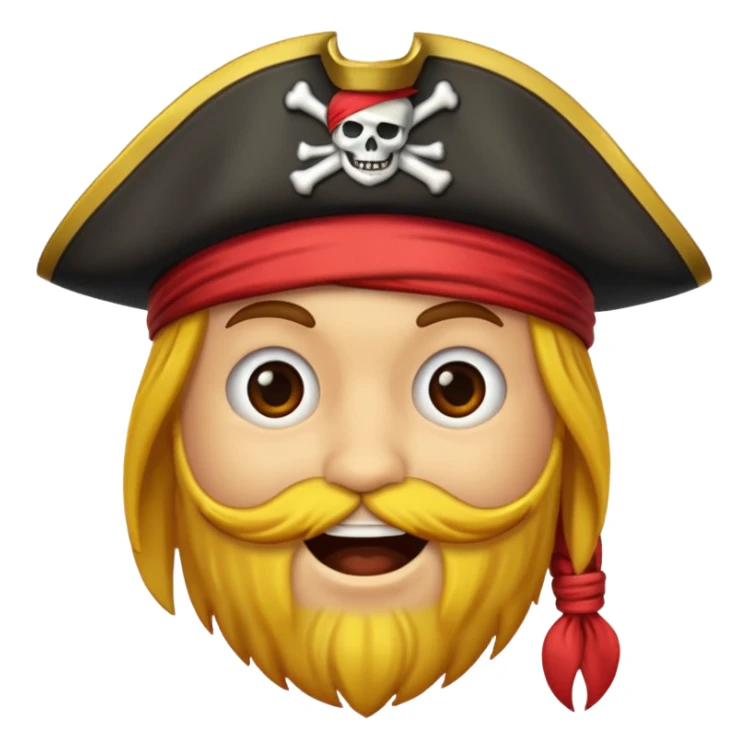 Make an emoji for pirates sticker