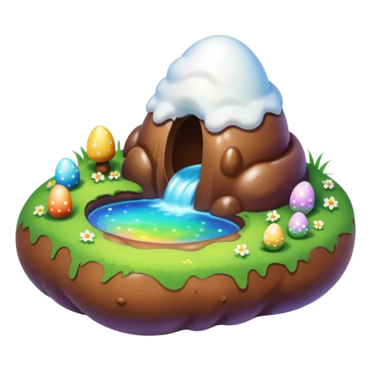 magical poop easter shire landscape  sticker