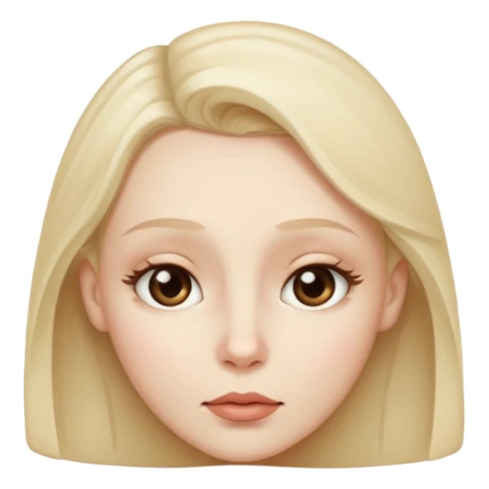 Whispering face sticker