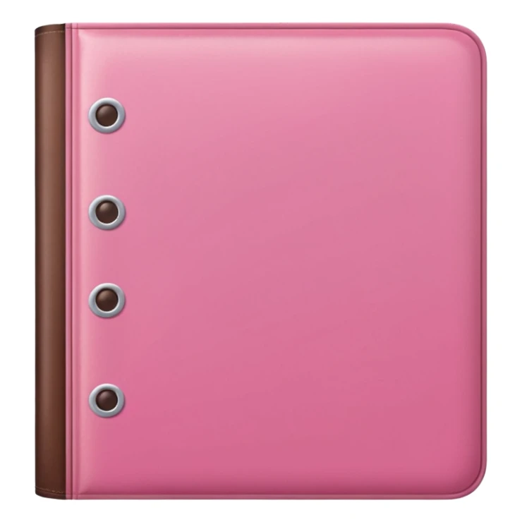 pink and brown polka dot file book sticker