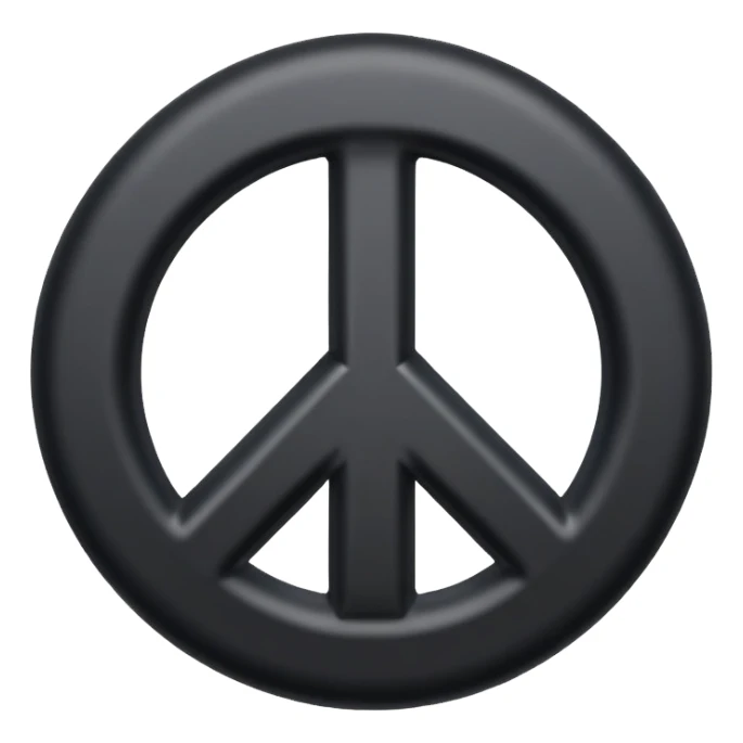 Paz con  black sticker